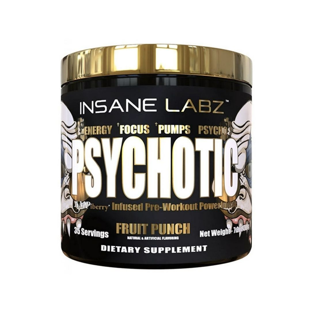 Psychotic Gold  Insane Labz 35 servicios. 204 gr