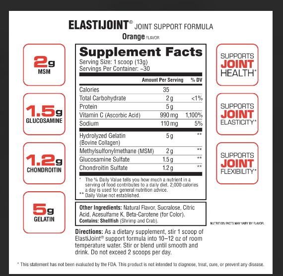 Elasti Joint Labrada 384gr 30 servicios