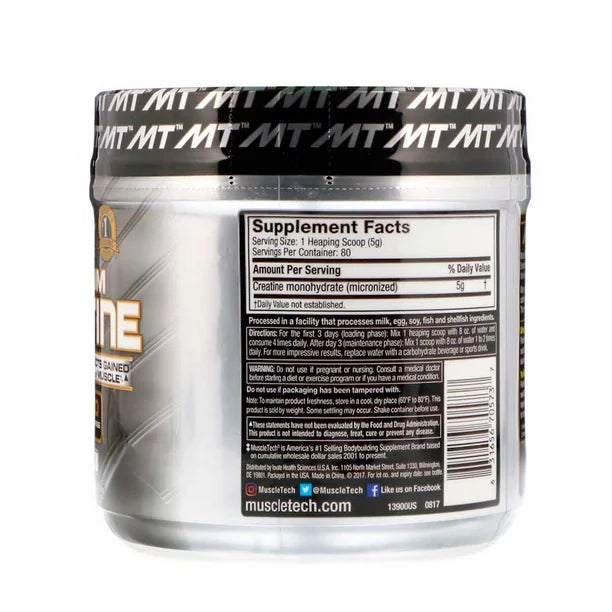 Platinium 100% Creatine MuscleTech 400gr. 80 serv